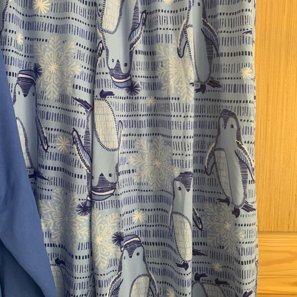 Women’s Hue Blue Penguin Pajama Set Sz L - Picture 3 of 3